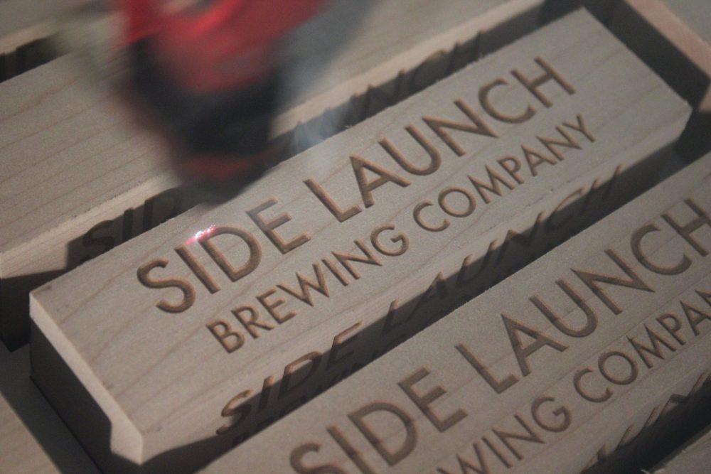 Laser Etching - Side Launch Brewery
